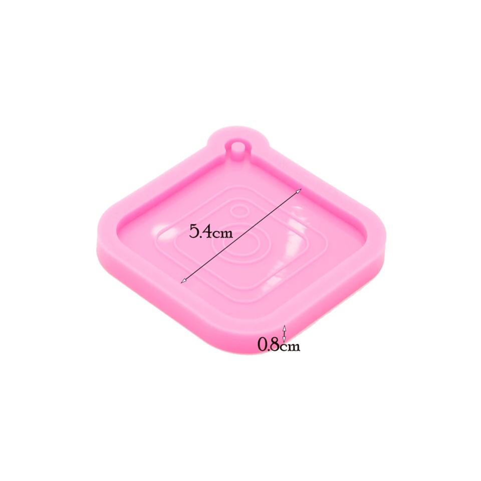 Resin Square Silicone Mold for Craft Keychain, Epoxy Resin mold Jewellery Making