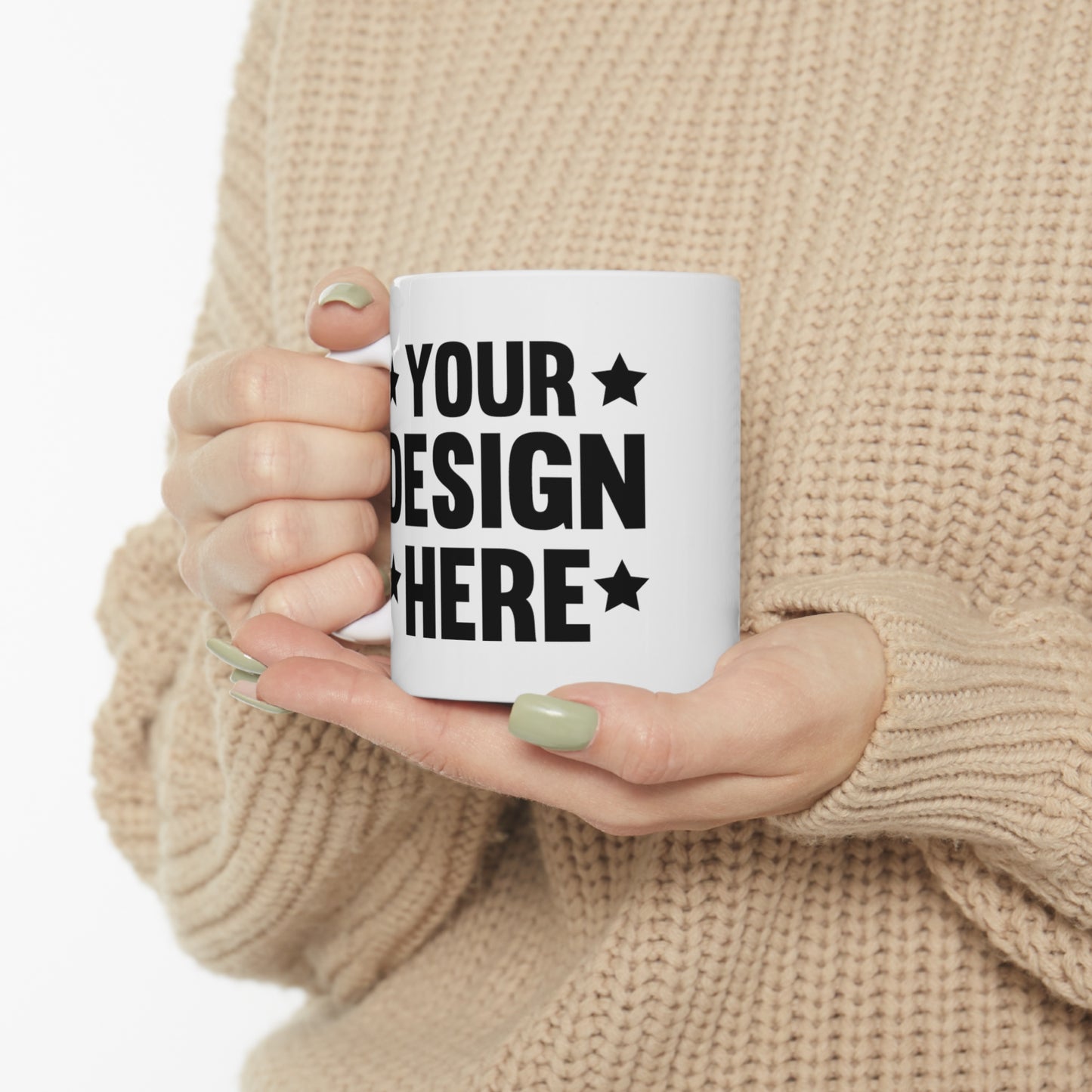Taza de cerámica personalizada de 11 oz
