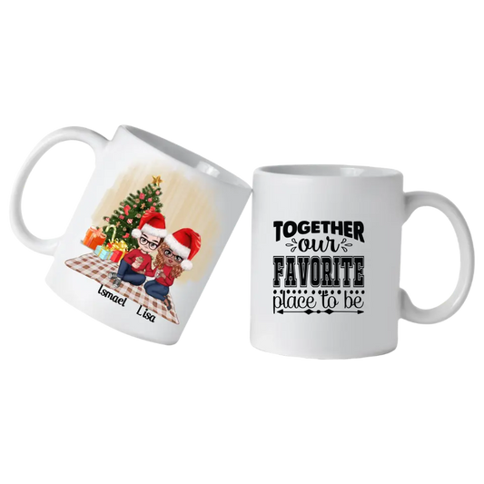 Together Our Favorite Place To Be Taza Personalizada