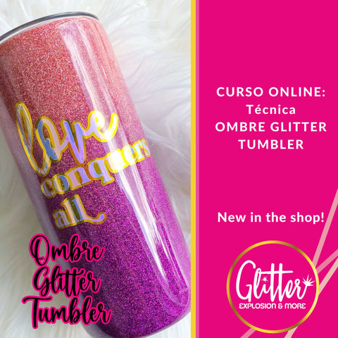 Curso Online: Técnica Ombre Glitter Tumbler