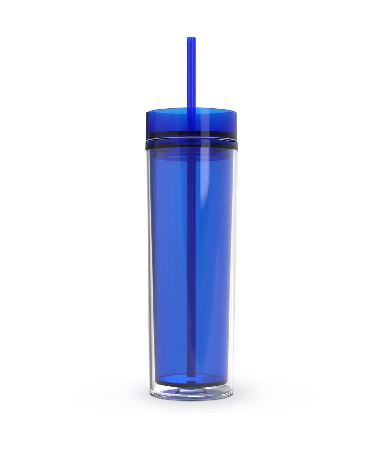 Skinny Tumbler is a 16oz double wall insulated acrylic tumbler.
