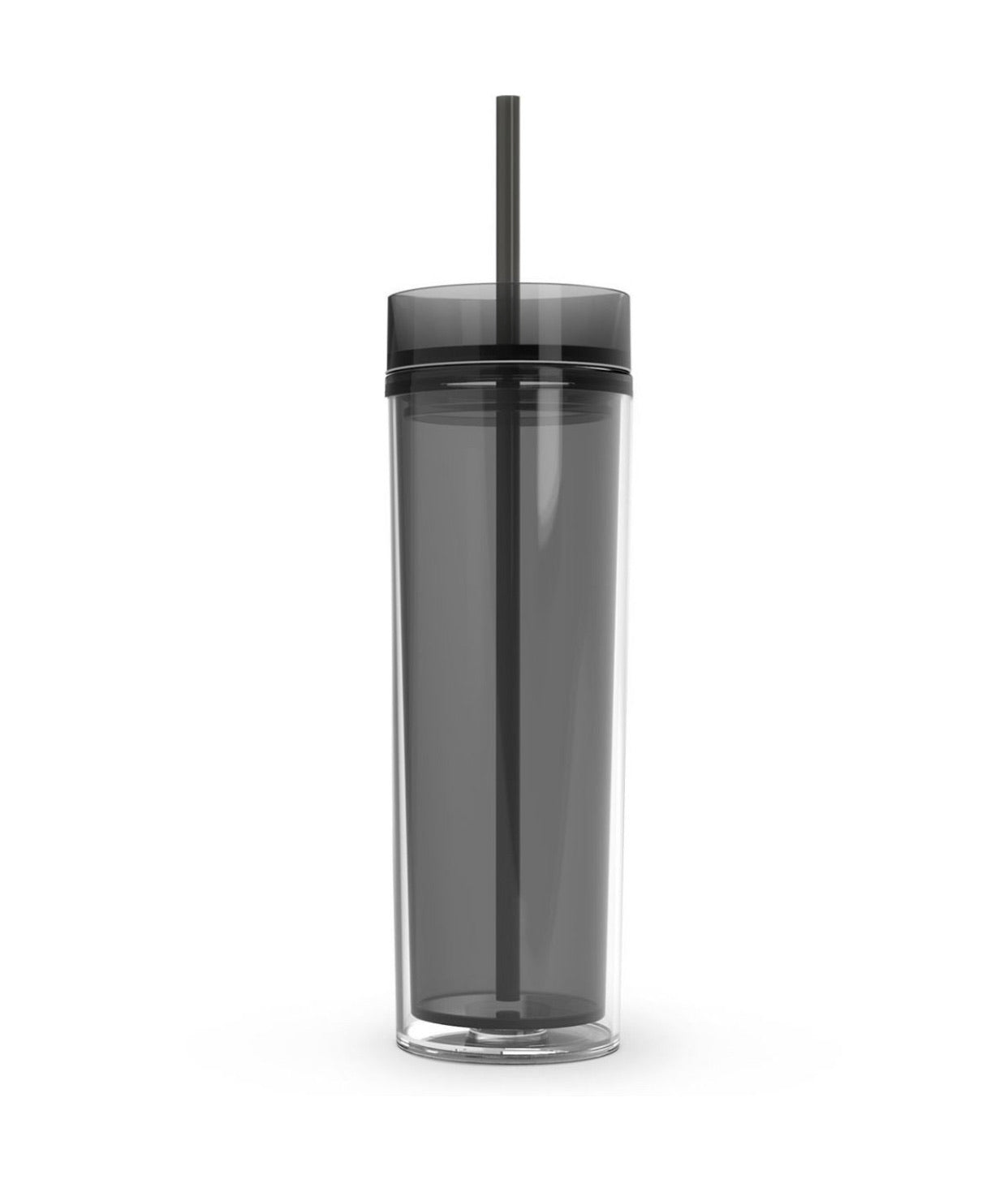 Skinny Tumbler is a 16oz double wall insulated acrylic tumbler.