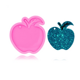 Apple Keychains Mold Resin Silicone Epoxy Molds